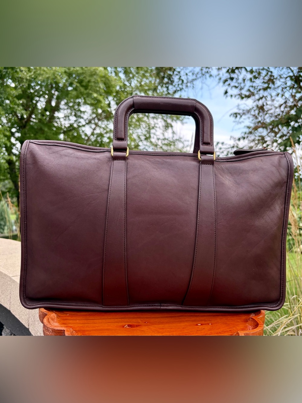 Vintage COACH Mahogany Leather Portfolio Briefcase 5286 EUC - Picture 10 of 17